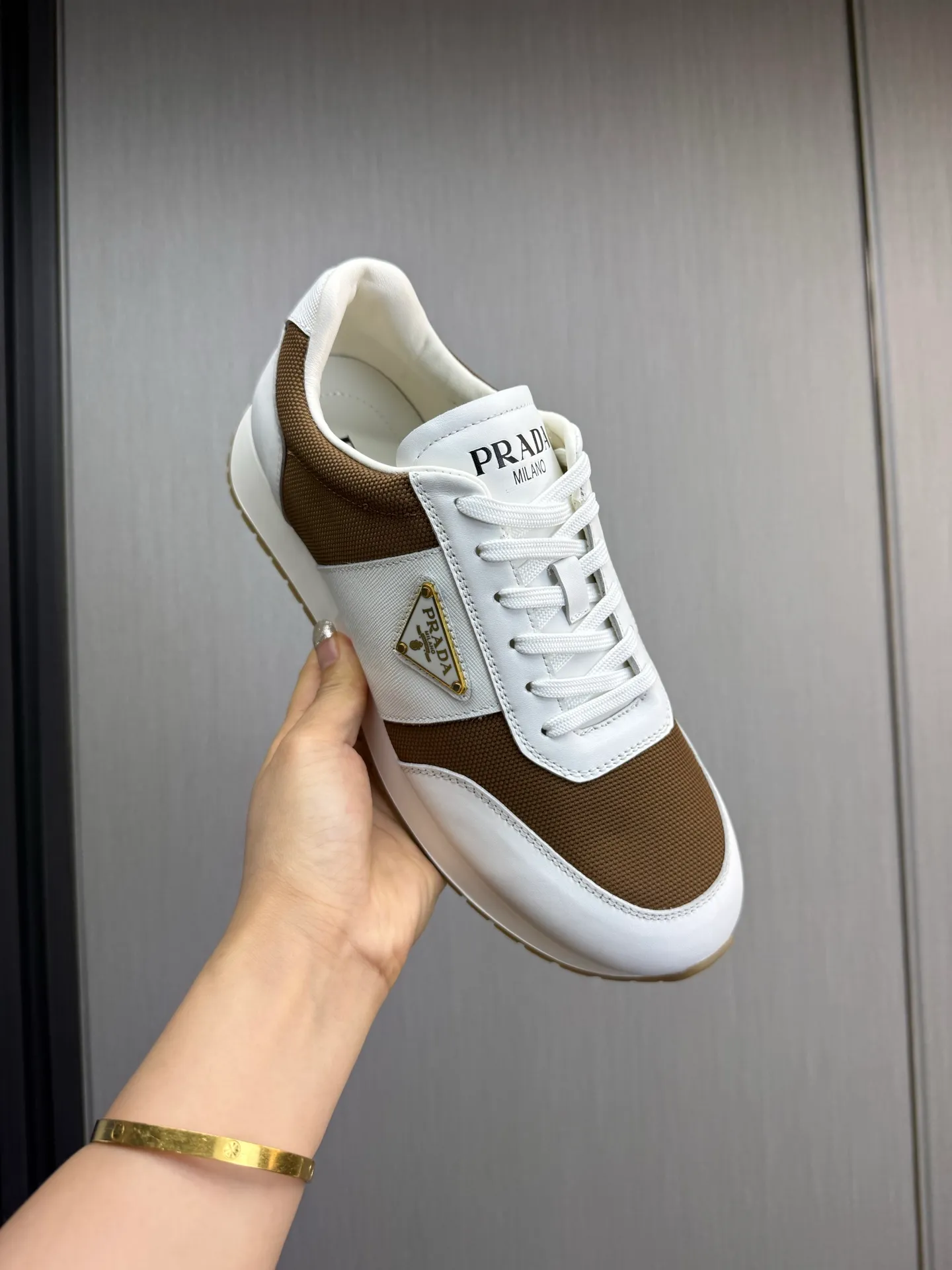 Men's shoes 💰760💰 [PRADA] New models synchronized with the official website, high-quality shipments ✔️Best sellers🔥 Original cowhide with mesh surface + cowhide lining, 1🆚1 replica, original bottom, 38-45 (men's 45 is custom-made and cannot be returned)